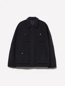 Fermuarlı ve Çıtçıt Düğmeli Önü Yama Cepli Ceket Erkek Siyah Ceket - 324A22F3SN03C thumbnail 4