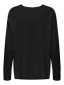 Only   ONLAMALIO LIFE LS V-NECK KNT Kadın Black Kazak - 15340735 thumbnail 7