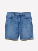 Sisley   %100 Pamuk Orta Bel Regular Fit Denim Şort Erkek Mavi Denim Şort - 325P4MCPS9019 thumbnail 5