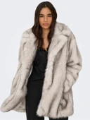 Only   ONLDAWN LIFE FAUX FUR COAT CC OTW Kadın Bej Kaban - 15348976 thumbnail 2