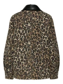 Only   ONLIVRA CANVAS PU COLLAR JACKET OTW Kadın Gri Mont - 15354809 thumbnail 2