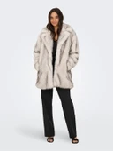 Only   ONLDAWN LIFE FAUX FUR COAT CC OTW Kadın Bej Kaban - 15348976 thumbnail 3