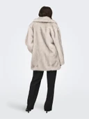 Only   ONLDAWN LIFE FAUX FUR COAT CC OTW Kadın Bej Kaban - 15348976 thumbnail 5