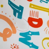 Baskılı BLW Kollu Önlük 784 Harf Desen thumbnail 3