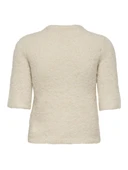 ONLCILLE SS O-NECK CARDIGAN CC KNT Kadın Gri Hırka - 15350782 thumbnail 7