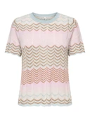 Only   ONLALVIRA LIFE SS GLITTER O-NECK KNT Kadın Gri Kazak - 4794681 thumbnail 6