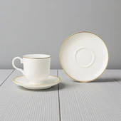 Özlife moon porselen yaldızlı kahve fincanı seti takımı 6 kişilik 9018 thumbnail 3