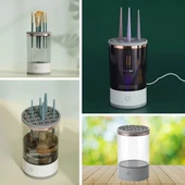 USB Şarjlı Makyaj Fırçası Temizleyici Aparat Hızlı Kurutmalı, Çok Yönlü Fırça Temizleyici (5224) AZ-522489AF55YT0055 thumbnail 5