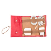 Suni Deri Kablo Aksesuar Taşıma Çantası Floater Kırmızı thumbnail 1