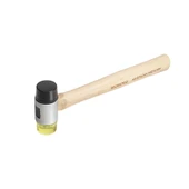 WORKPRO WP241050 35mm Ahşap Saplı Çift Başlı Hassas Lastik Çekiç thumbnail 1