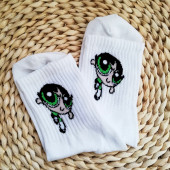 Powerpuff Girls Buttercup Çorap yeşil - 1