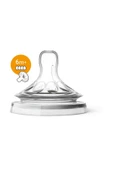 Natural Hızlı Akış 6 M 4 Delik + Ay Biberon Emziği - 2