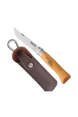 Opinel 8 No Deri Kılıflı Karbon Çelik Çakı (Özel Kutulu) thumbnail 5