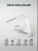 Şeffaf Masa Örtüsü Mandalı 4’lü Set – Kaymaz, Rüzgara Dayanıklı, Piknik & Balkon Masa Sabitleyici thumbnail 3