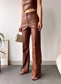 deri palazzo pantolon kahve hf thumbnail 1