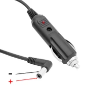 Araç çakmaklık çıkışını 5.5-2.5 ( L) Uçlu jaka çevirici 1.8 Metre Kablolu Araç Çakmak Fişi 12 volt thumbnail 3