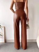 deri palazzo pantolon kahve hf thumbnail 2