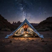 Sunup Sn-29181 Soğuk Sıcak Tutan Çift Taraflı Gümüş Acil Durum Battaniyesi (130x210cm) thumbnail 2