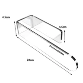 Akrilik 8mm Şeffaf Pleksiglas Havlu Kağıt Rulo Havluluk Peçetelik Yapışkanlı Tasarım Banyo Askısı thumbnail 4