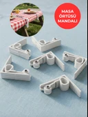Beyaz Masa Örtüsü Mandalı 4’lü Set – Kaymaz, Rüzgara Dayanıklı, Piknik & Balkon Masa Sabitleyici thumbnail 7