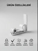 Beyaz Masa Örtüsü Mandalı 4’lü Set – Kaymaz, Rüzgara Dayanıklı, Piknik & Balkon Masa Sabitleyici thumbnail 4