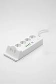 Akım Korumalı Priz Ve Masaüstü Şarj İstasyonu Kablosuz 4 Priz ,4 Usb, 2 Type-c Girişli 2 Metre thumbnail 4
