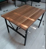 Masa, Balkon Masası, Ders Çalışma Masası, Bahçe, Orta Sehpa, Sabit Yemek Mutfak Masası  70 x 50 cm thumbnail 4
