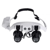 Kuyumcu Saat Onarım Için 10X-15X-20X25X Mercekli Gözlük Büyüteç 9892G-3A thumbnail 3