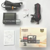 Araç İçi Kamera Çift Lensli Arka Görüş Video Kaydedici 3.0 İnç glr-v3 DVR 3 Yönlü Model:V3 Çözünürlük thumbnail 4