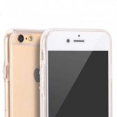 Apple iPhone 7 Kılıf 360 Derece Tam Koruma Şeffaf Silikon Kapak - 1