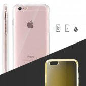 Apple iPhone 7 Kılıf 360 Derece Tam Koruma Şeffaf Silikon Kapak - 3