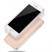 Apple iPhone 7 Kılıf 360 Derece Tam Koruma Şeffaf Silikon Kapak - 8