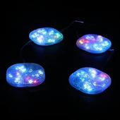 Powermaster PM-14702 12 Volt 3 Watt RGB Yanıp Sönen Çakar 6565-2835 Modül Led 65X65x12mm thumbnail 2