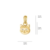 14 Ayar Kedi Altın Kolye Ucu 0,50 gr thumbnail 2