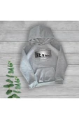 TexKid Never Look Back Göğüs Baskılı Unisex Oversize Sweatshirt thumbnail 1