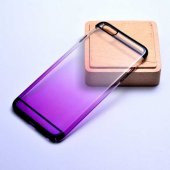 Apple iPhone 6 Plus Kılıf Kenarları Renkli Arkası Şeffaf Silikon Kapak - 12