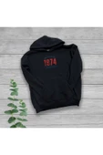 TexKid 1974 Yazılı Göğüs Baskılı Unisex Oversize Sweatshirt thumbnail 1