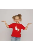 TexKid Yılbaşı Temalı Kırmızı Çocuk Tişörtü thumbnail 1