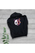 TexKid Panda Göğüs Baskılı Unisex Oversize Sweatshirt thumbnail 1