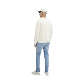 Jjmakoto Erkek Sweat Crew Neck Erkek Sweat 12278601 Print:Small Print/Antique White thumbnail 6