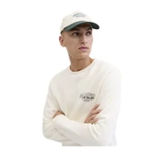 Jjmakoto Erkek Sweat Crew Neck Erkek Sweat 12278601 Print:Small Print/Antique White thumbnail 4