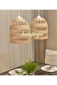 Lampega rattan Bambu Hasır Avize thumbnail 2