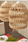Lampega rattan Bambu Hasır Avize thumbnail 1
