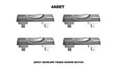 Motek Çamaşır Sepeti Yedek Açma Kapama Buton,Düğme 40LT-80LT 4 Adet - 3