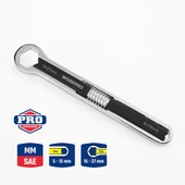 WORKPRO WP272016 5/27mm CR-V Üniversal Ayarlanabilir Çift Başlı Anahtar thumbnail 1