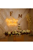 Magnetfoto Bugün Bizim Günümüz yazılı Neon tabela 50x50 amber thumbnail 2
