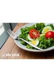 Gül Çelik Çatal Kaşık Seti 30 Parça 6 Kişilik Sivri Model 18/0 Kalite thumbnail 4