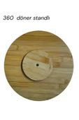 KAVEH Bambu 360° Döner Standlı Servis ve Sunum Tabağı (Sunumluk) thumbnail 2