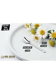 Gül Çelik 12 Kişilik Çay Kaşığı Alvina Model 304 Kalite 18/10 Paslanmaz Çelik thumbnail 2
