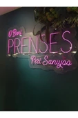 LUCENTRA NEON “O Beni Prenses Peri Sanıyor” Yazılı LED Neon 60x40 | Pleksi Tabanlı Dekoratif Neon Tabela thumbnail 2